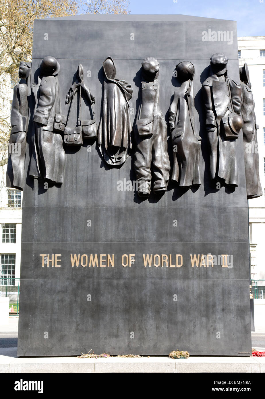 Memorial to women of World War II in Whitehall, London Stock Photo - Alamy