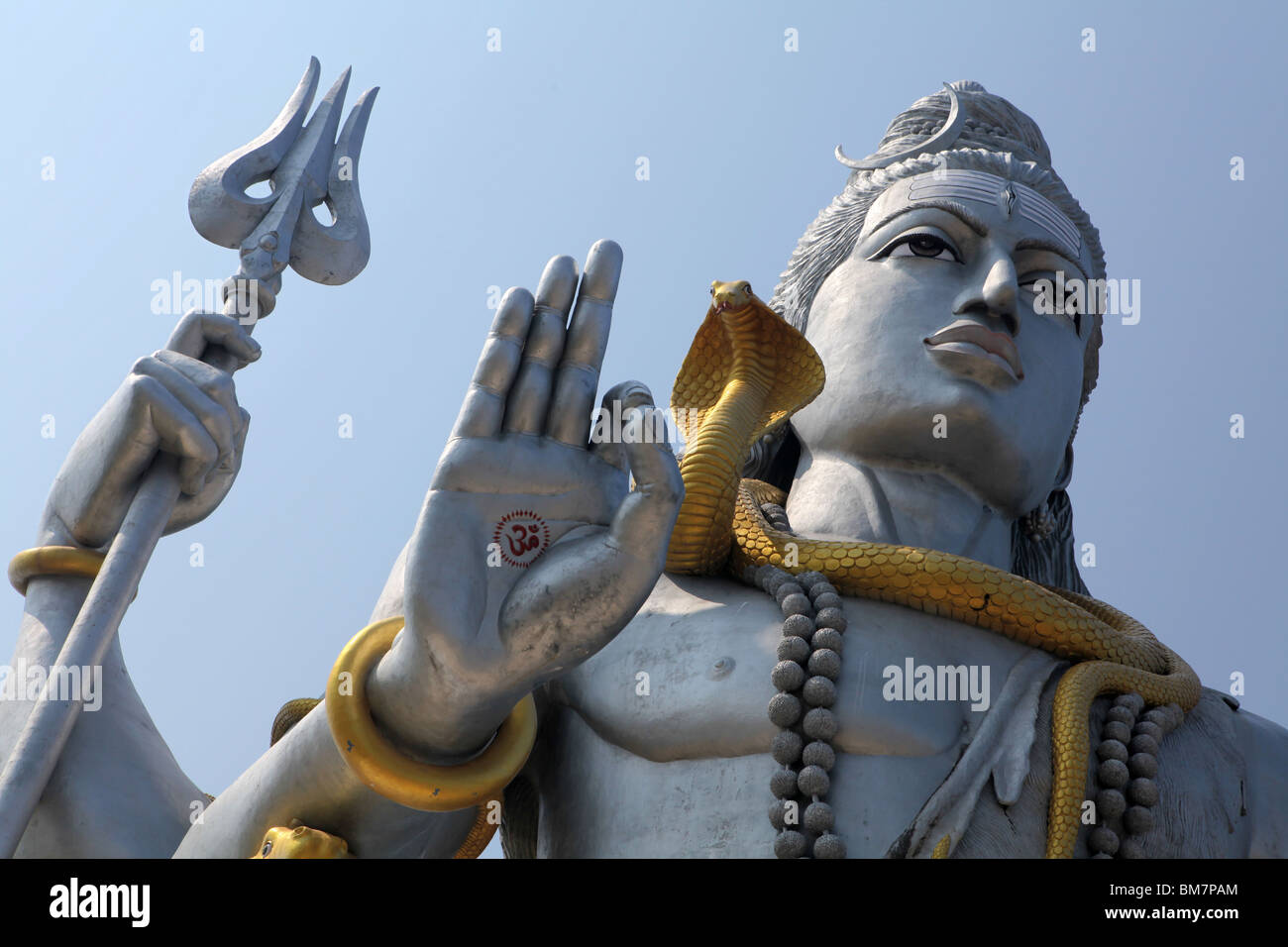The worlds largest statue of Hindu God, Lord Shiva located in Murudeshwara or Murudeshwar in Karnataka, India. Stock Photo