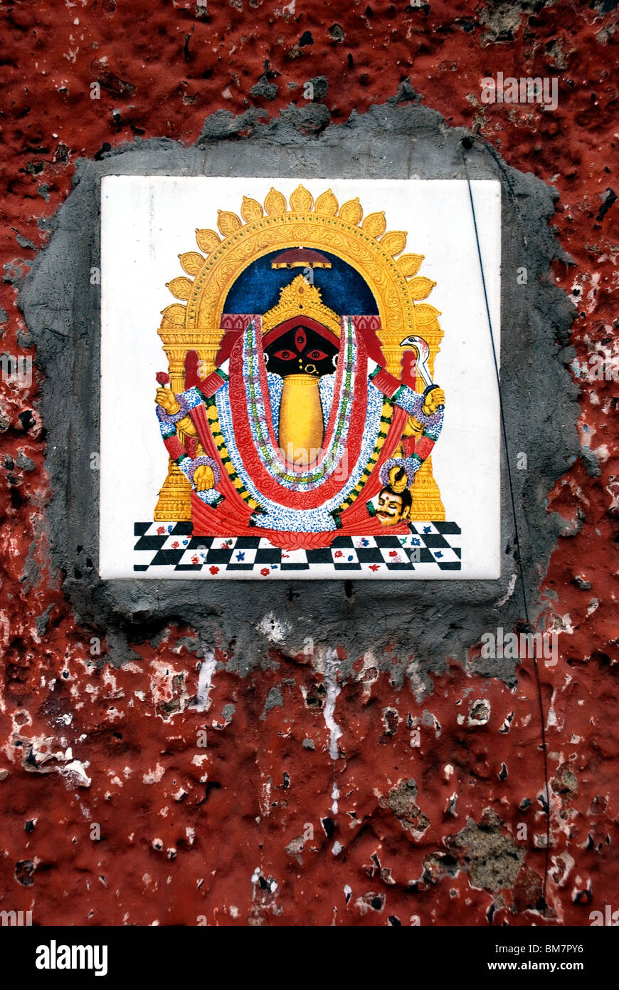 wall plaque chitpur road calcutta india Stock Photo Alamy