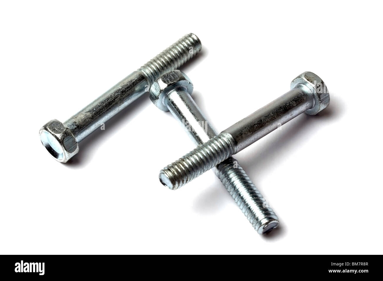 Screws isolated on white background Stock Photo