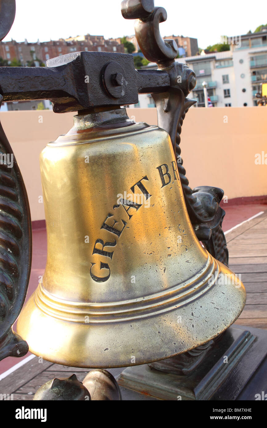 Bristol the SS Great Britain ship bronze ships bell Stock Photo Alamy