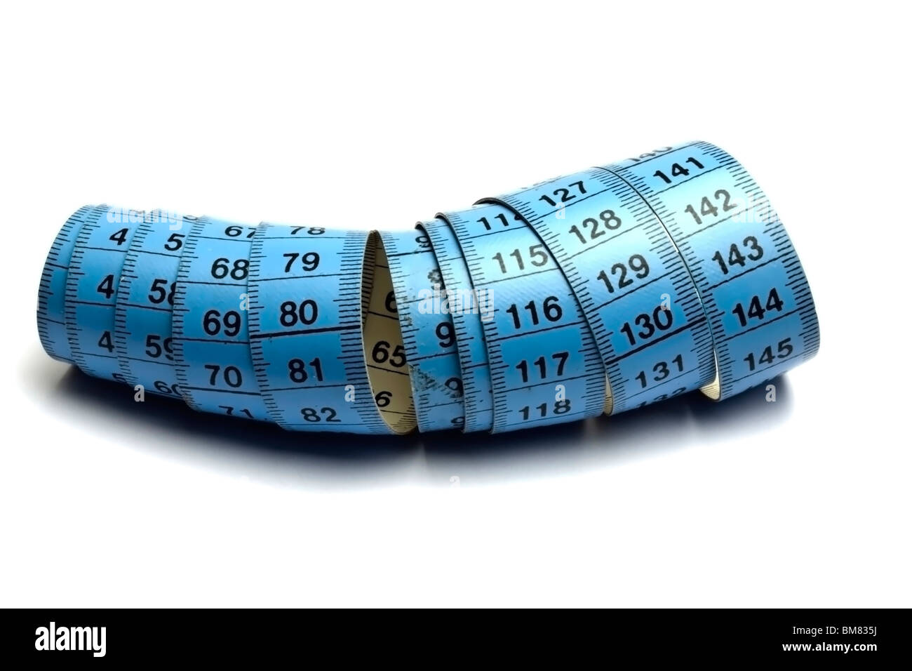 Tape measure isolated on white background Stock Photo - Alamy