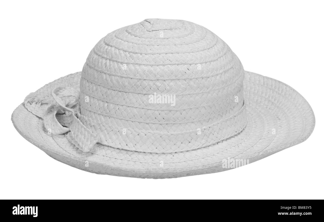 Woven straw hat Black and White Stock Photos & Images Alamy