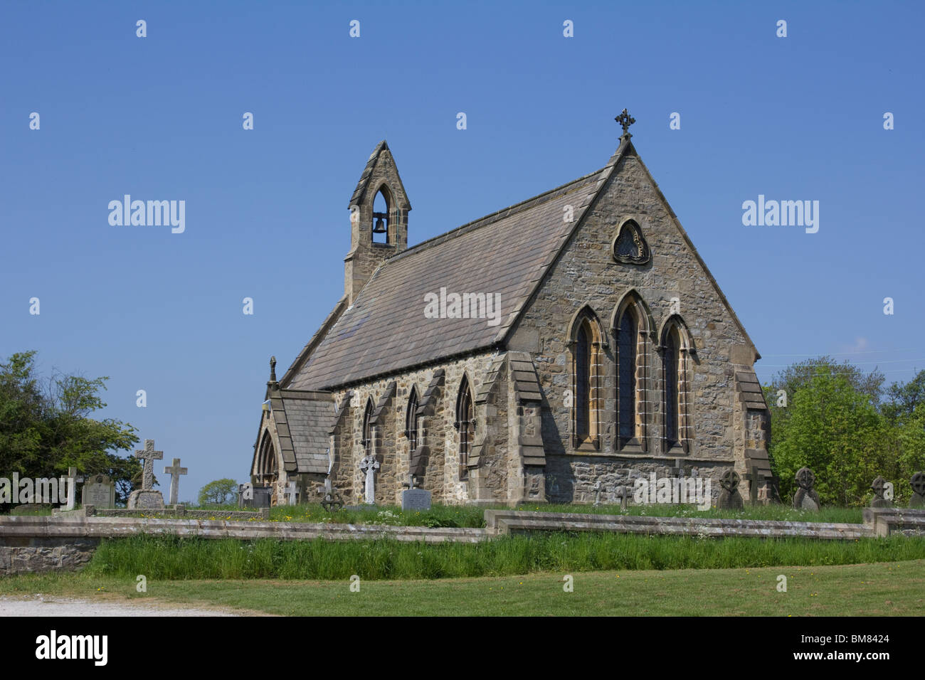 All Saints Church of England Farnley Otley North Yorkshire on a spring