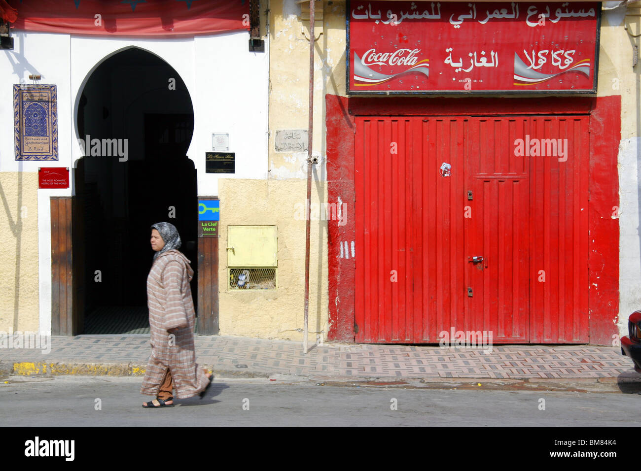 Coca Cola sign, Fez, Fes, Morocco Stock Photo - Alamy