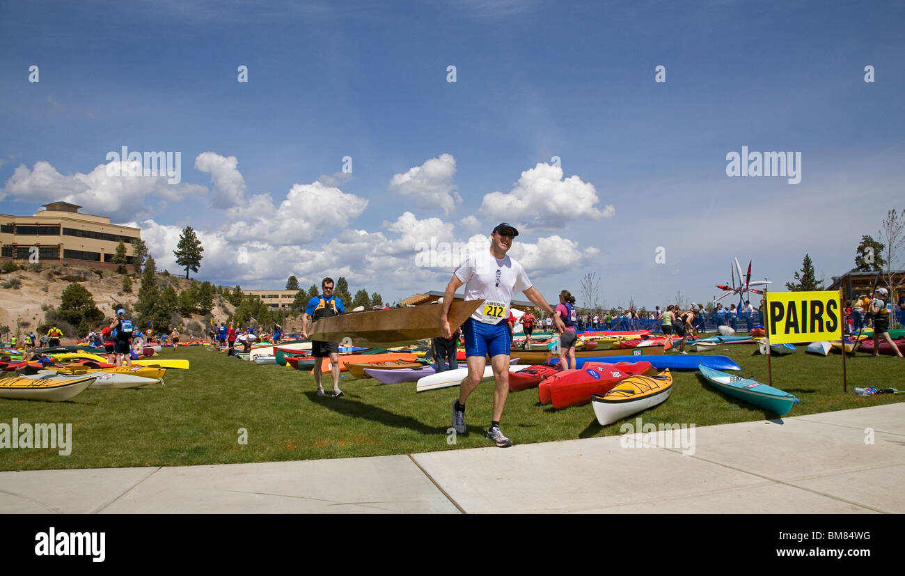 The PolePedalPaddle sporting event held each year in Bend, Oregon