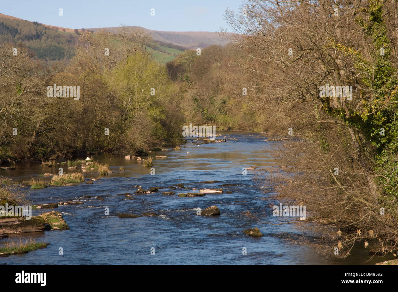 Usk valley mountains wales hi-res stock photography and images - Alamy