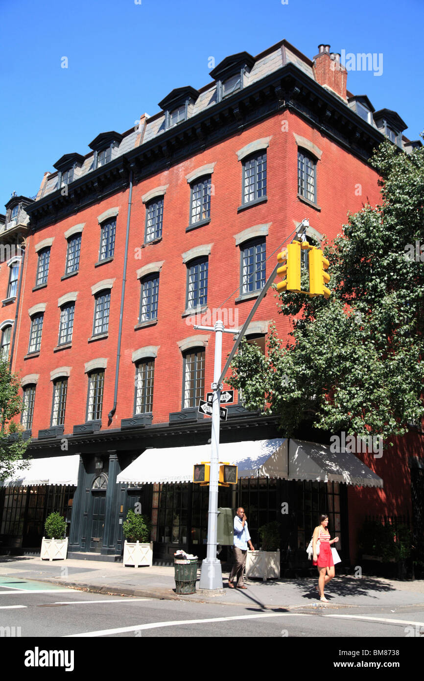 Street Scene, Greenwich Village, West Village, Manhattan, New York City, USA Stock Photo