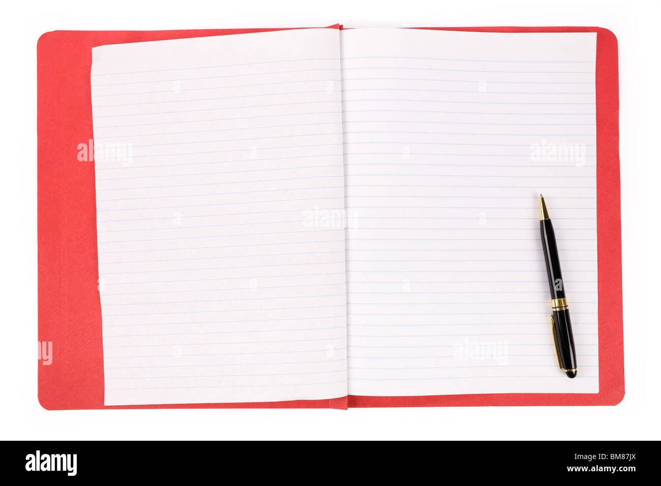 file folder with white background Stock Photo - Alamy