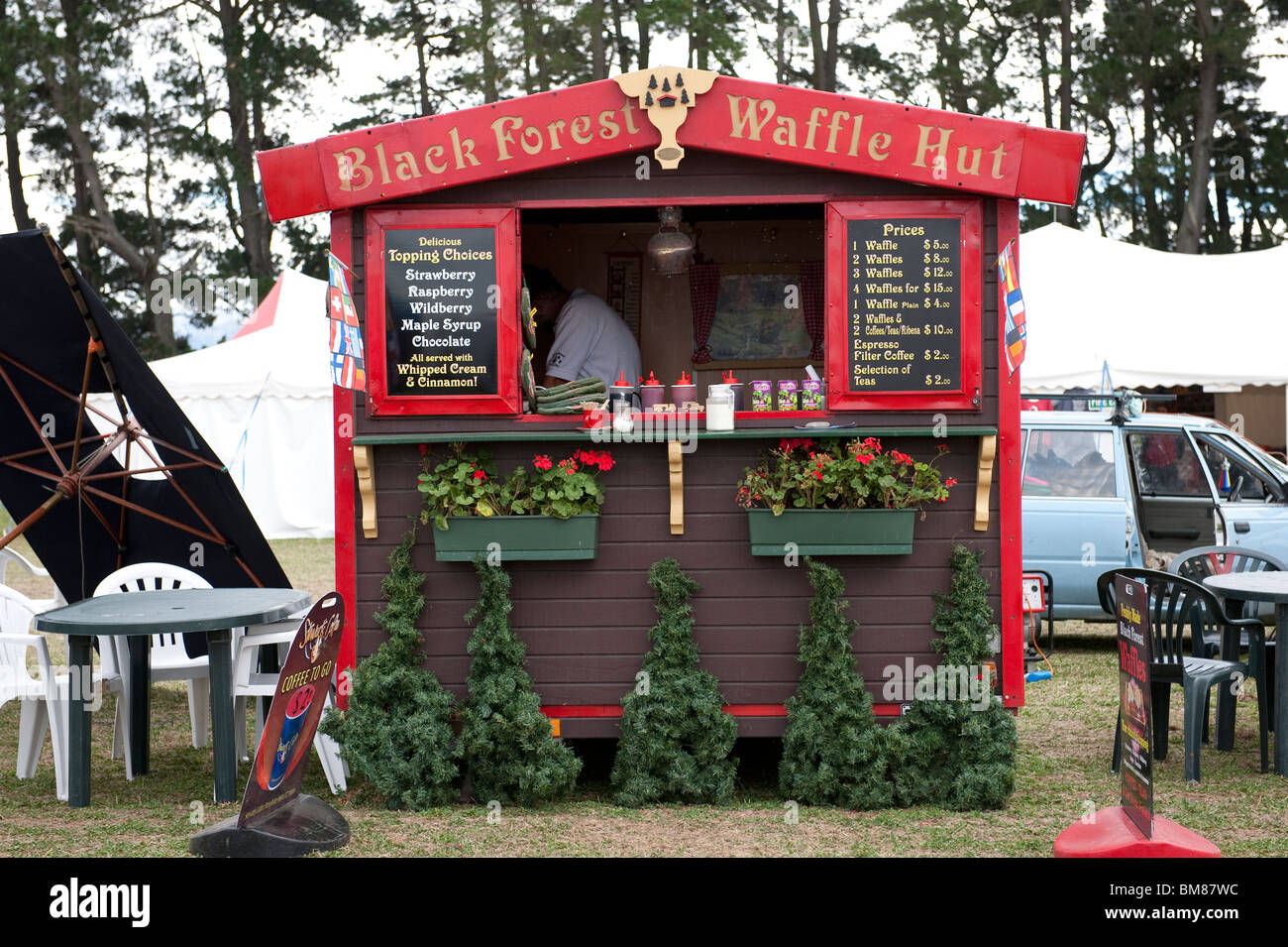 Food stall at the 57th World Ploughing Competition, held at Methven, nr