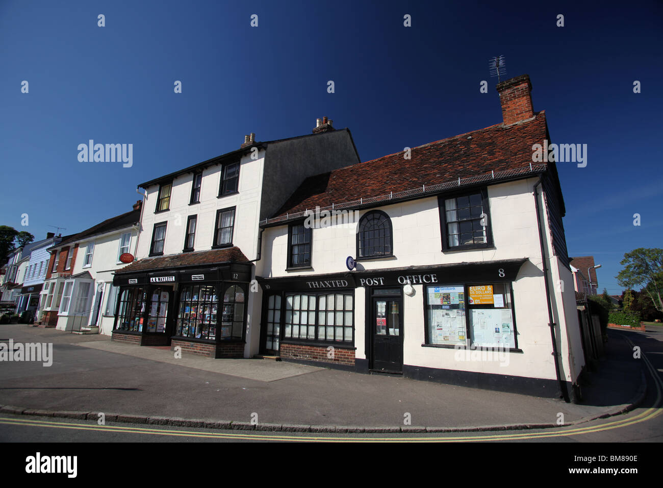 The post office in the historical town of Thaxted, Essex, England Stock