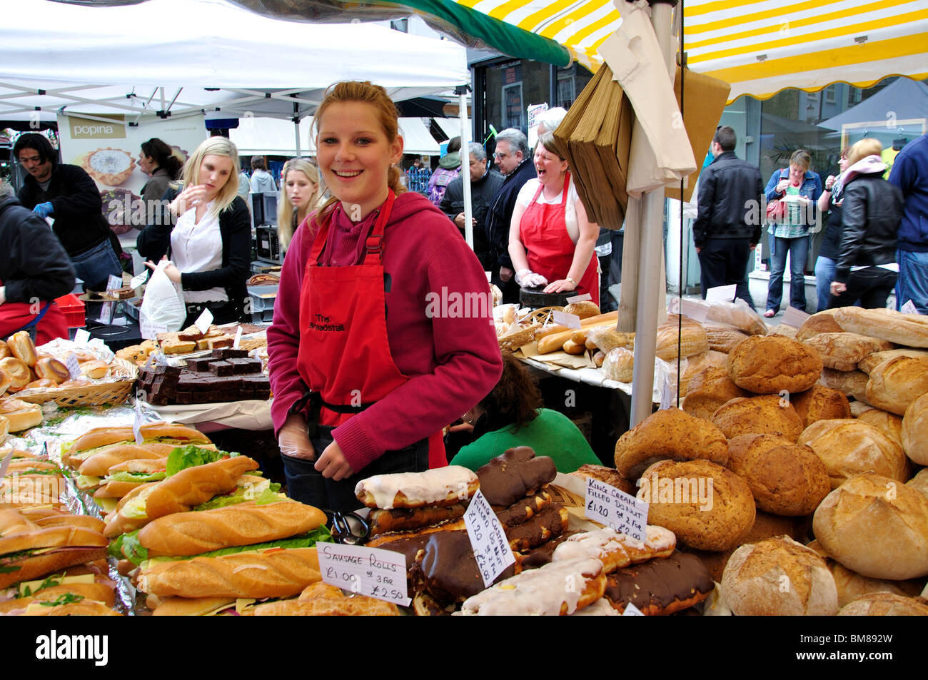 Bakery stall, Portobello Antiques Market, Portobello Road, Notting Hill