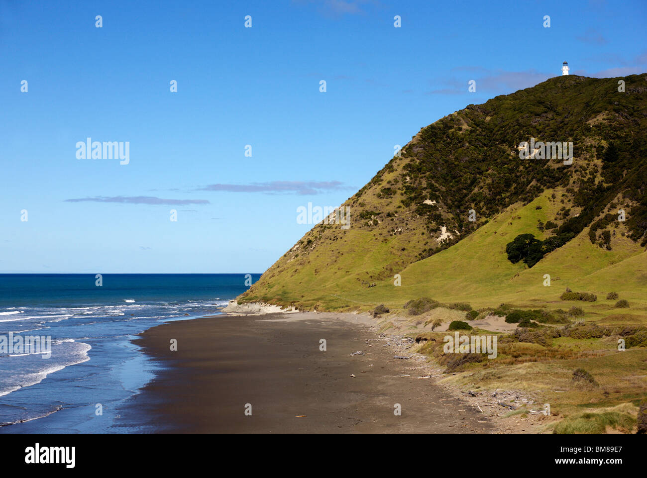 The East Cape lighthouse on New Zealand's North Island Stock Photo
