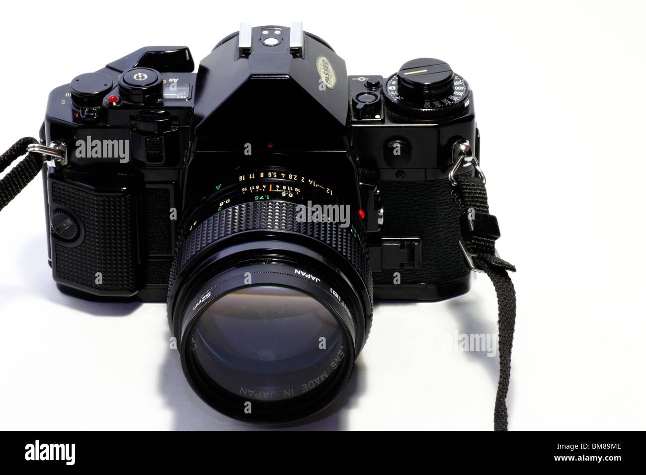 A vintage 35mm SLR film camera Stock Photo Alamy