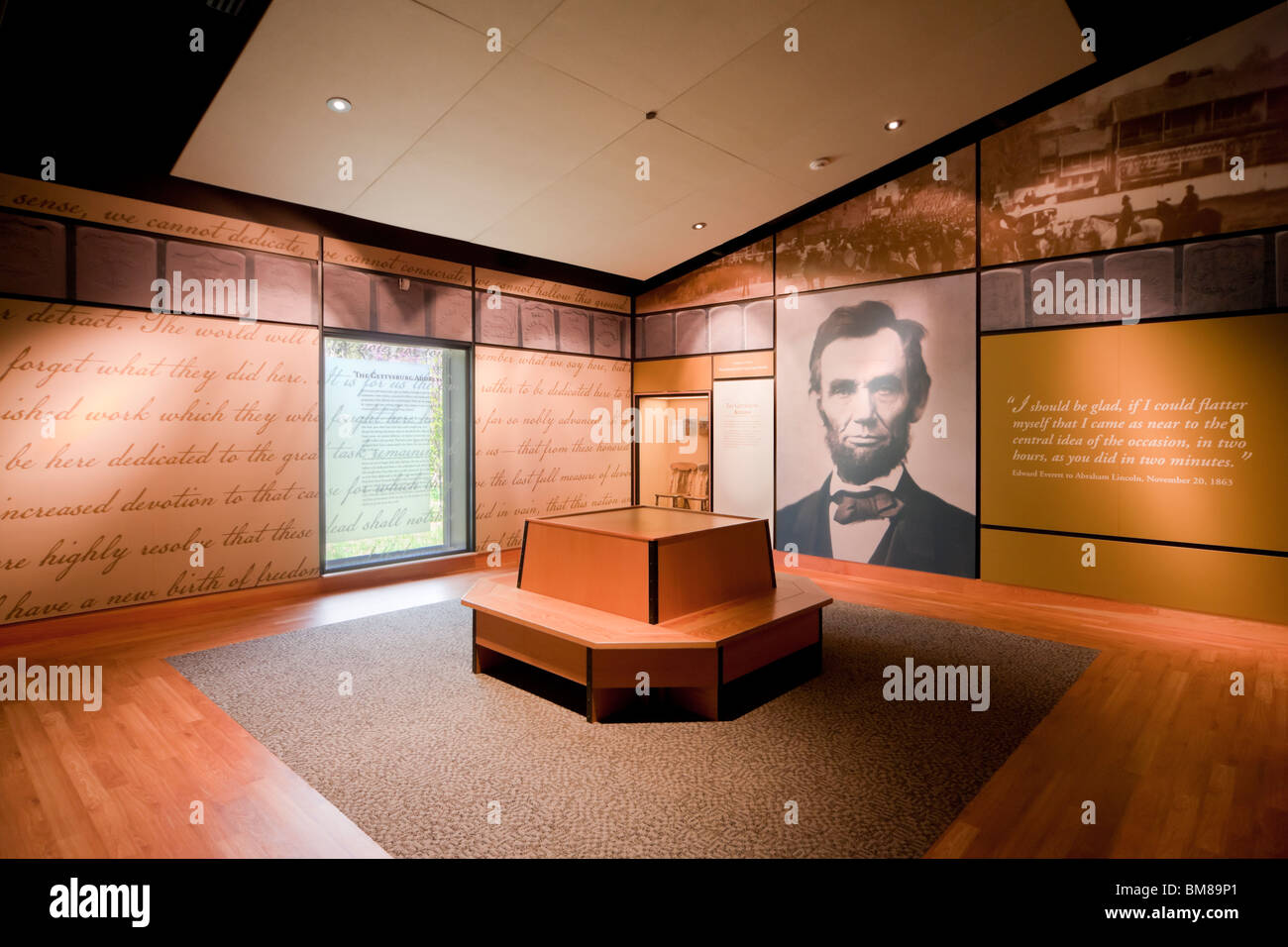 Room dedicated to the Gettysburg Address in The Museum at Gettysburg