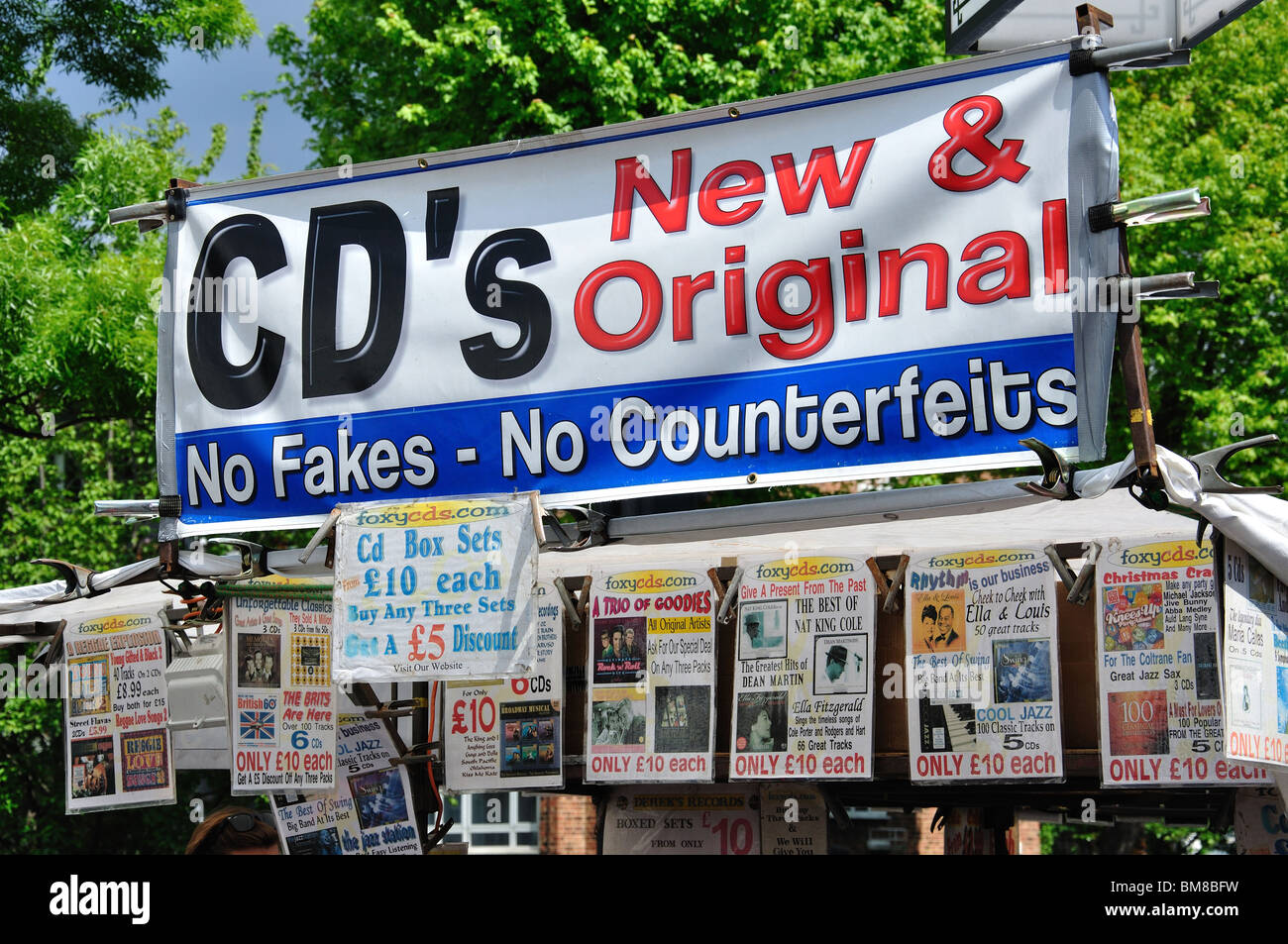 Music stall, Portobello Antiques Market, Portobello Road, Notting Hill