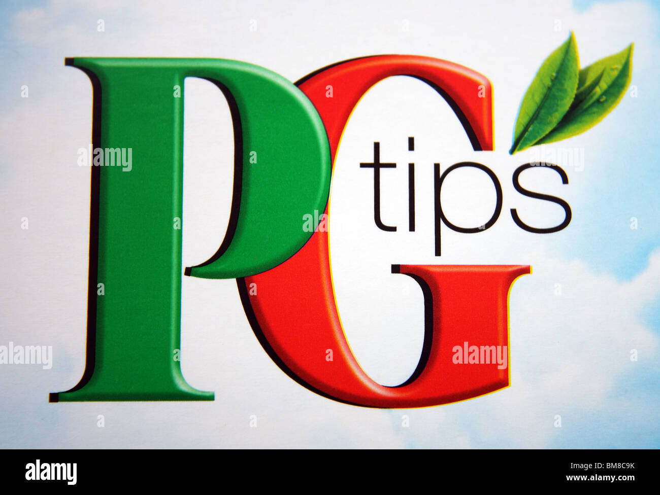 A photograph of the PG tips logo / branding image shown on top of the
