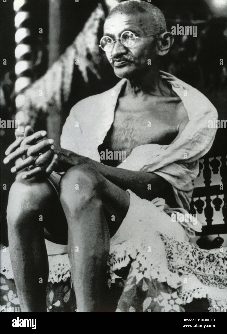 MOHANDAS MAHATMA GANDHI - Indian leader (1869-1948) Stock Photo