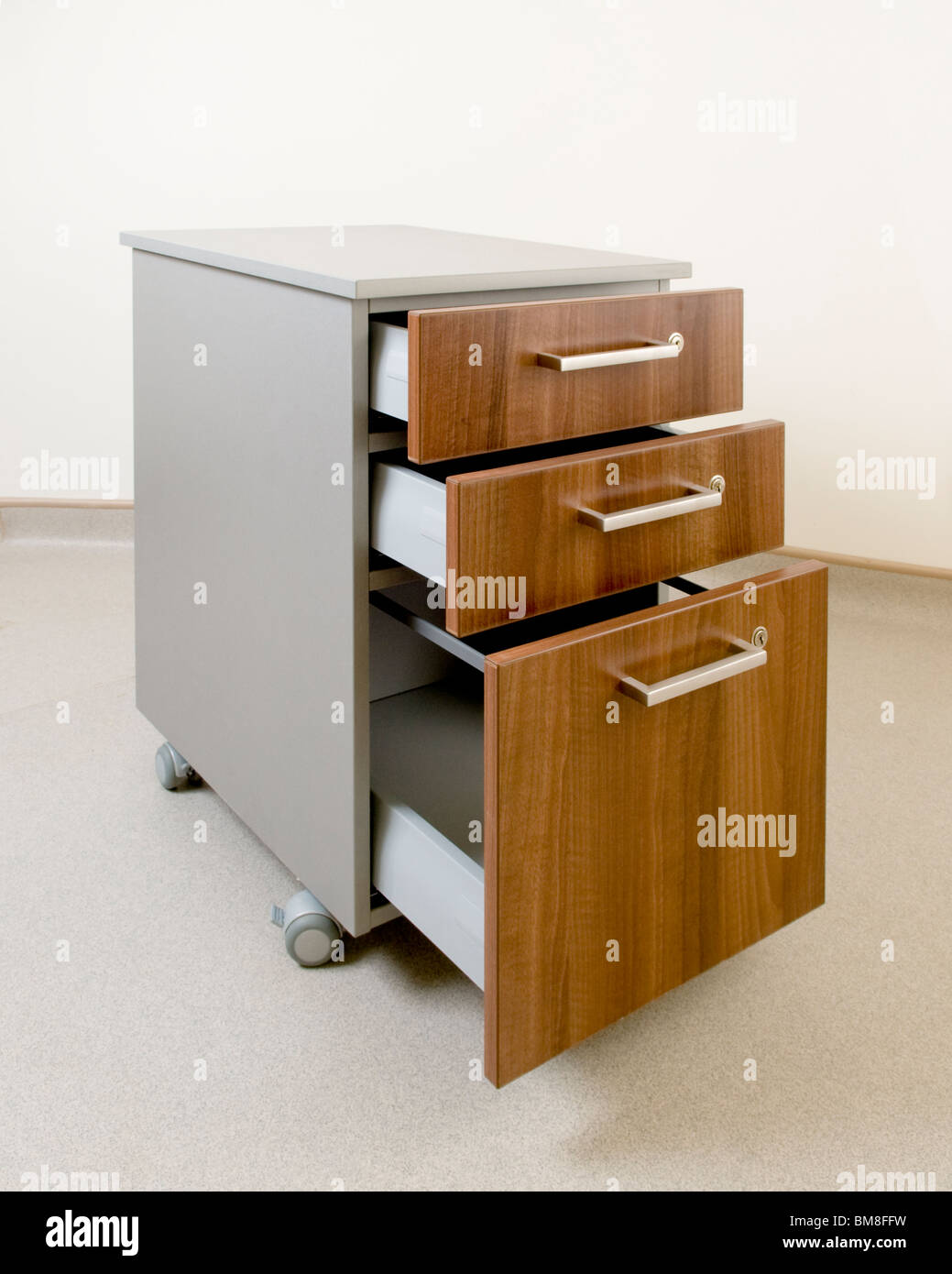 Office wooden drawer unit hires stock photography and images Alamy