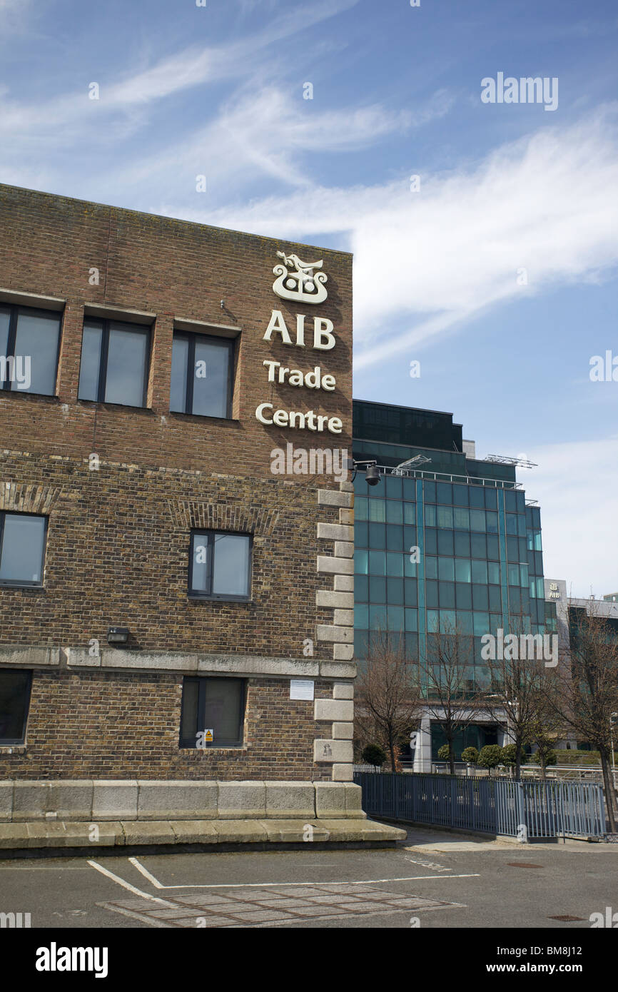 Allied Irish Banks Trade Centre, IFSC, Dublin, Ireland Stock Photo