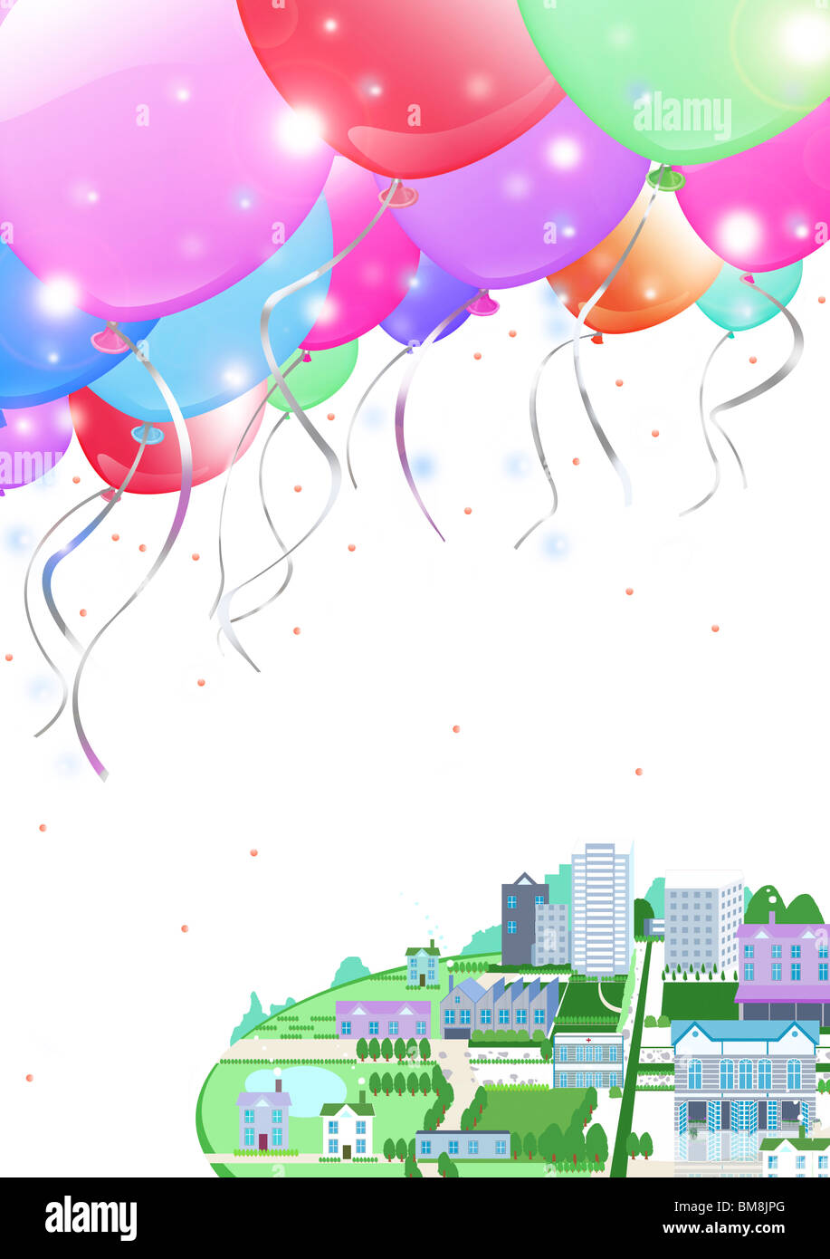 Balloon computer flying graphics hi-res stock photography and images ...