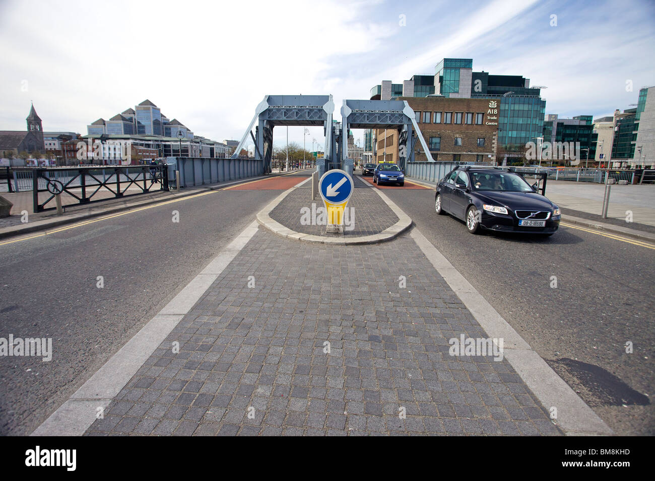 Entrance to the Irish Financial Services Centre, Dublin, Ireland Stock Photo