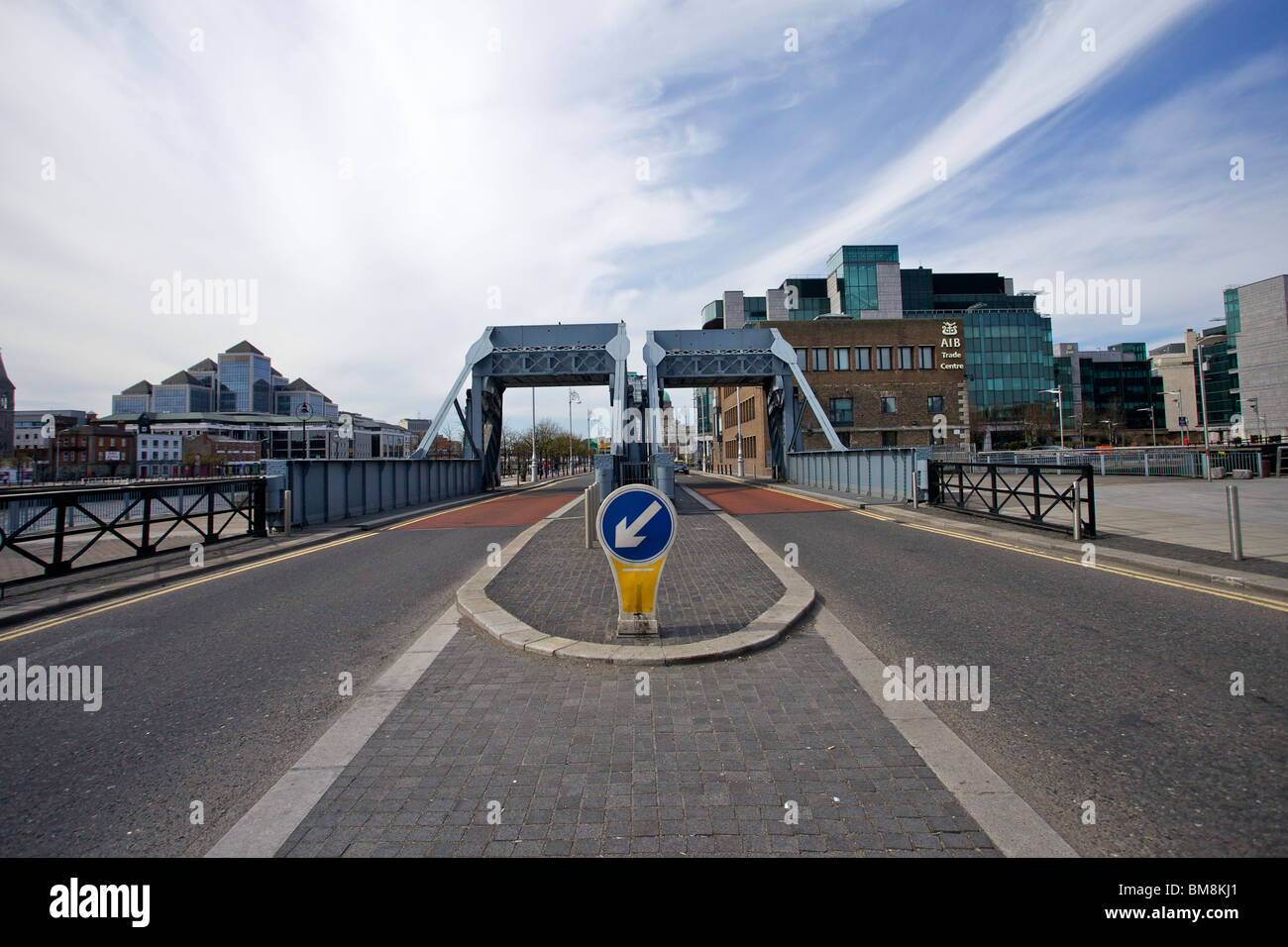 Entrance to IFSC Dublin Ireland Stock Photo
