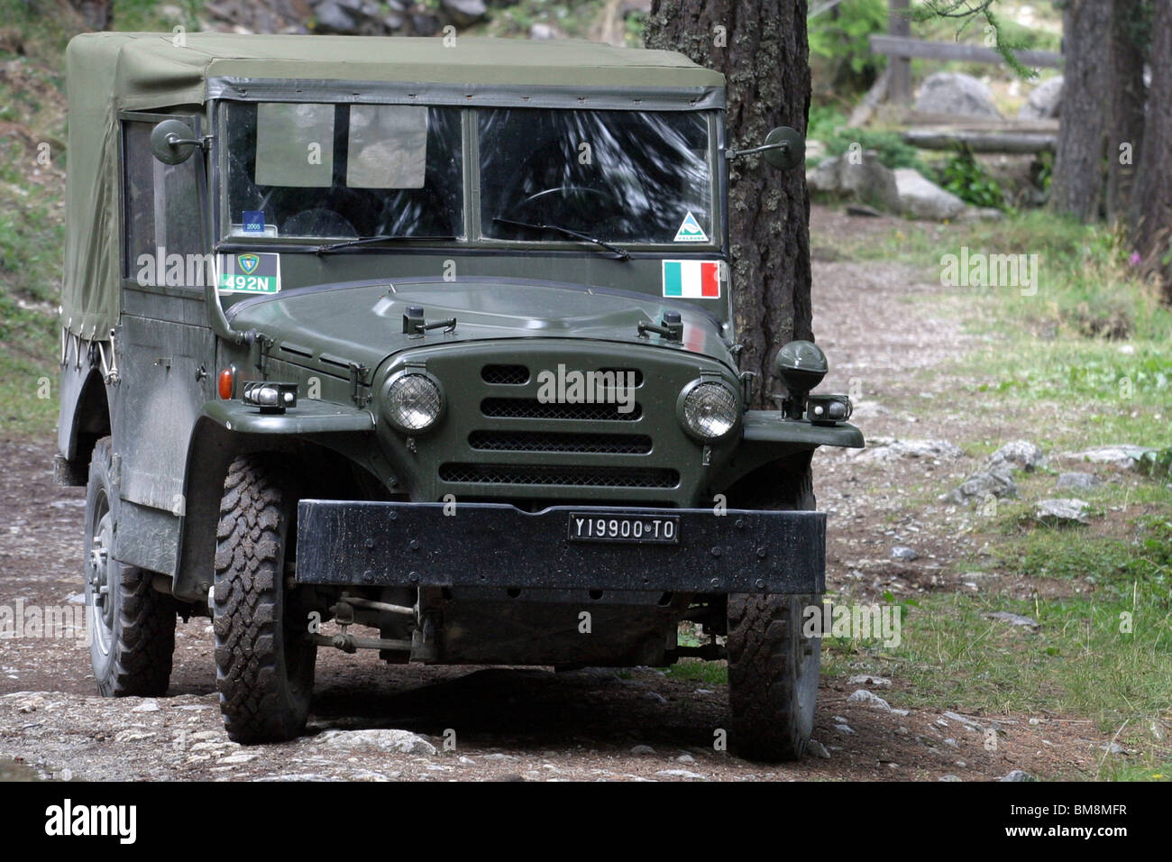 Italian Military Fiat Jeep Stock Photo - Alamy