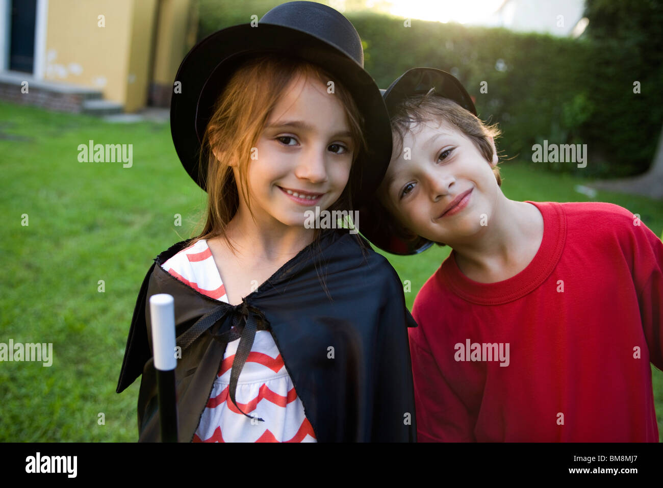 Children in costume, portrait Stock Photo