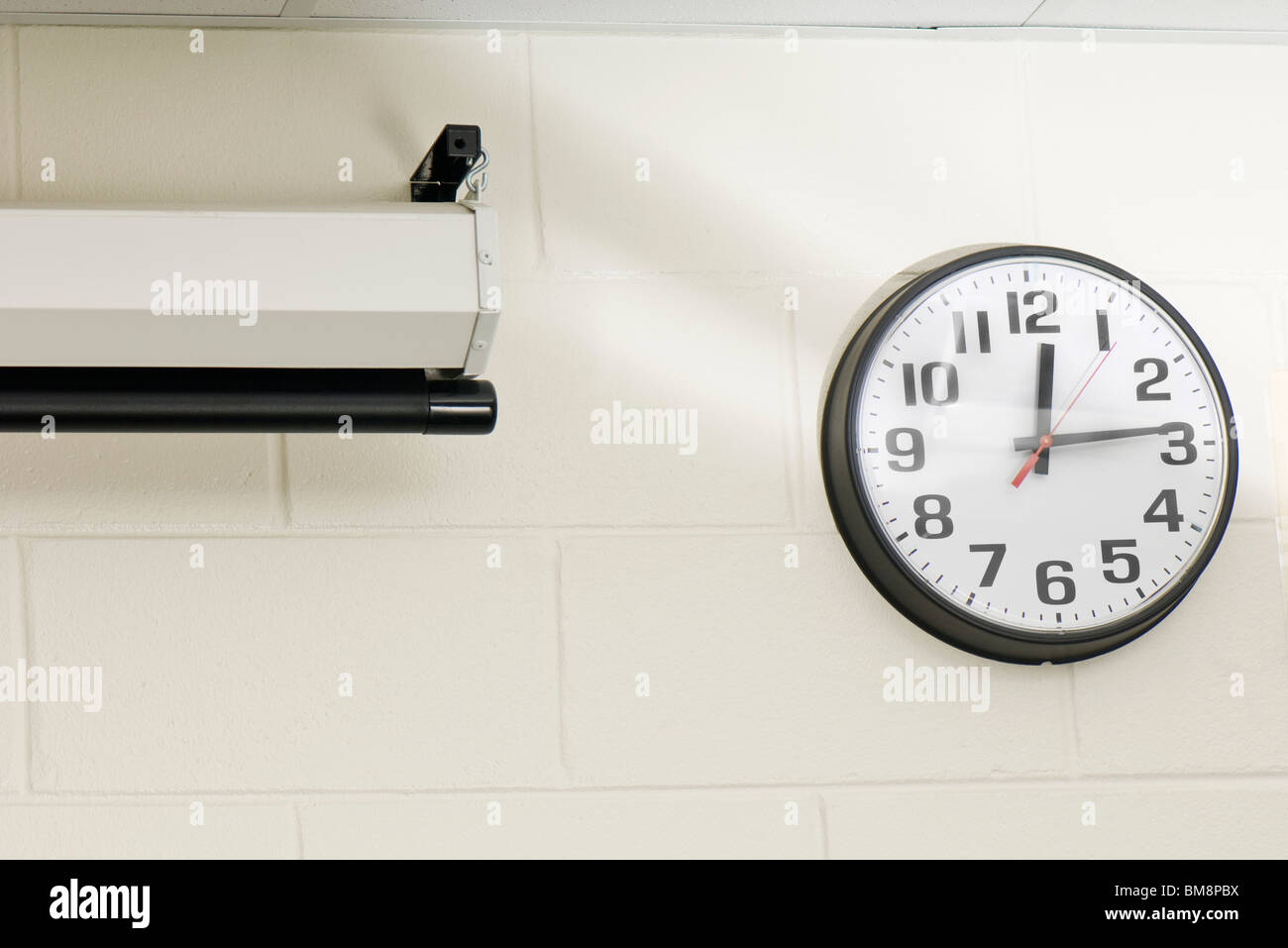 Clock on wall Stock Photo