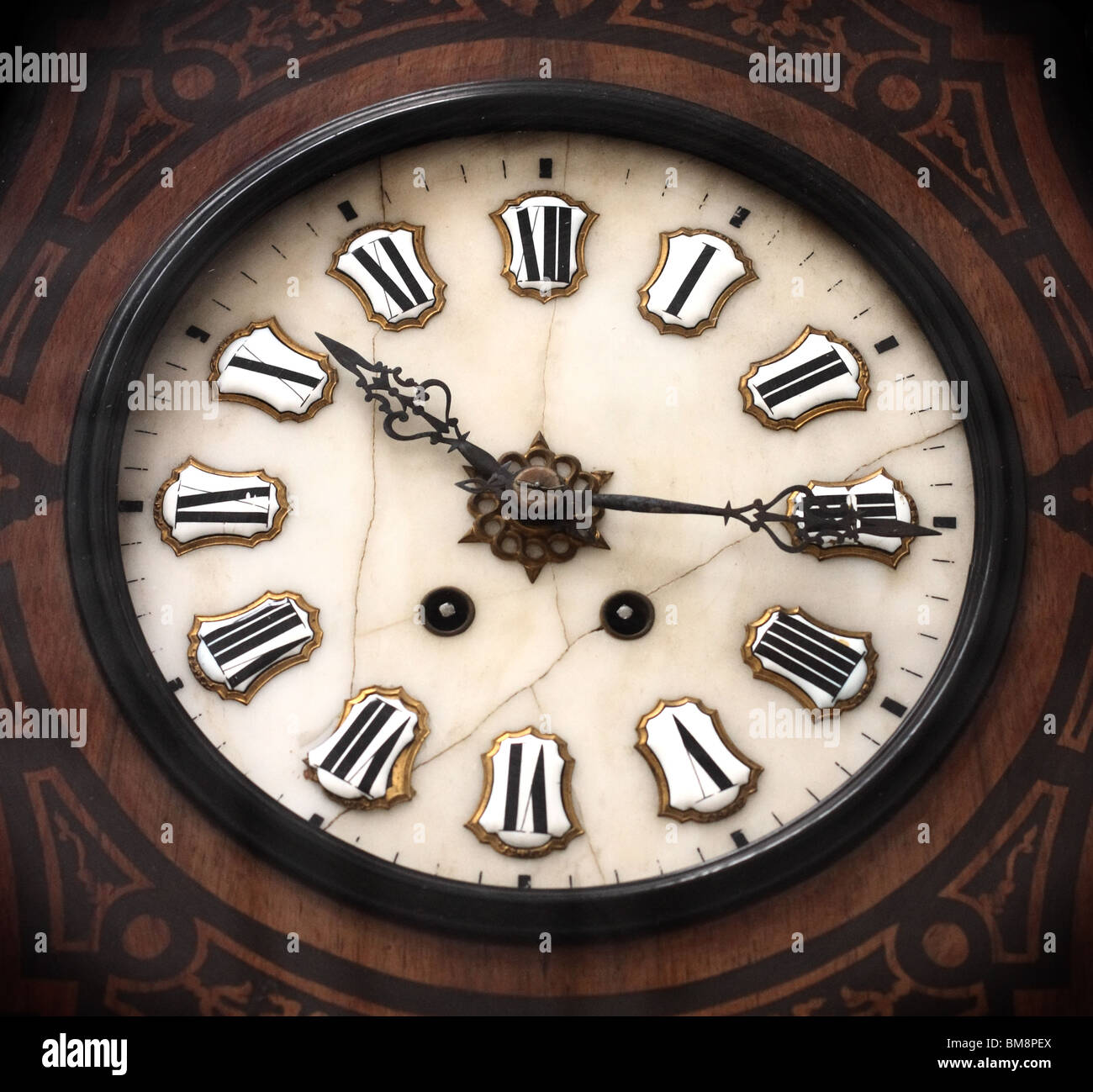 Ancient clock of the century Stock Photo Alamy