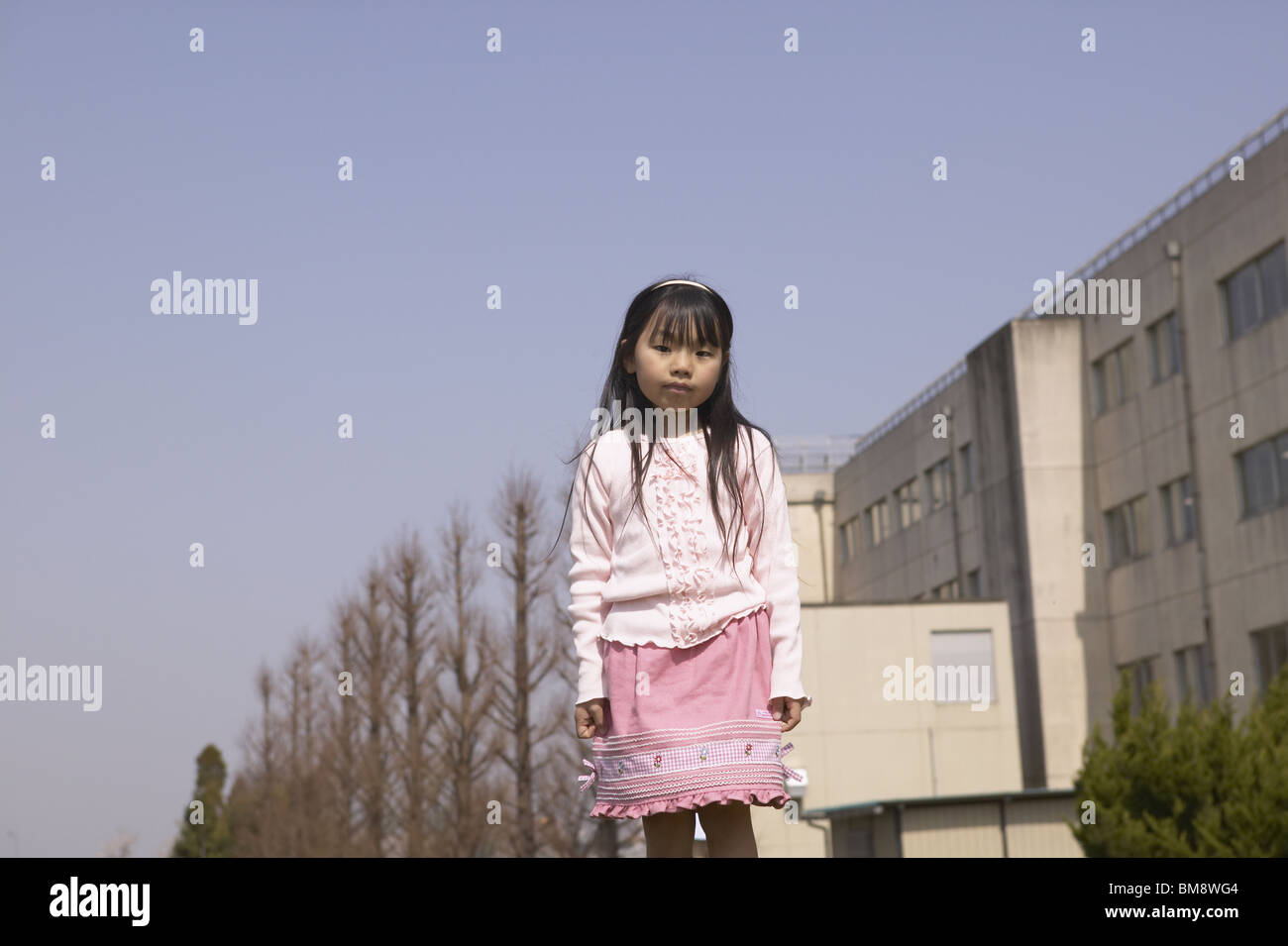 Portrait of girl at riverbank Stock Photo - Alamy