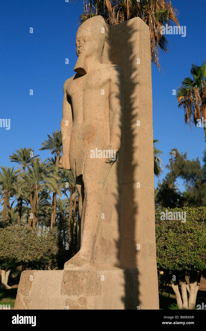 Statue of Pharaoh Ramesses II at Memphis, Egypt Stock Photo - Alamy