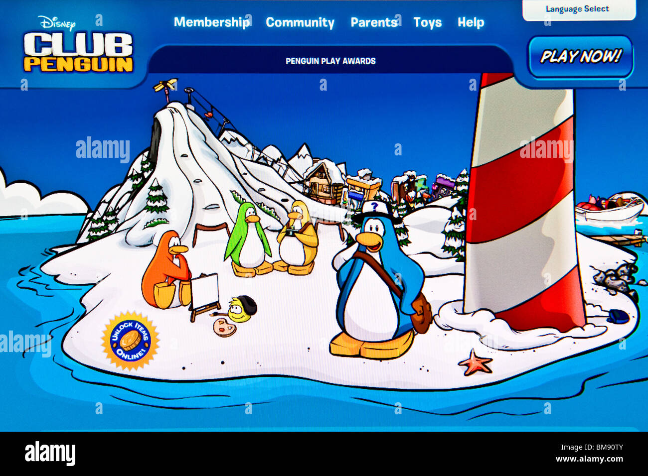 Club Penguin collector cards Stock Photo - Alamy