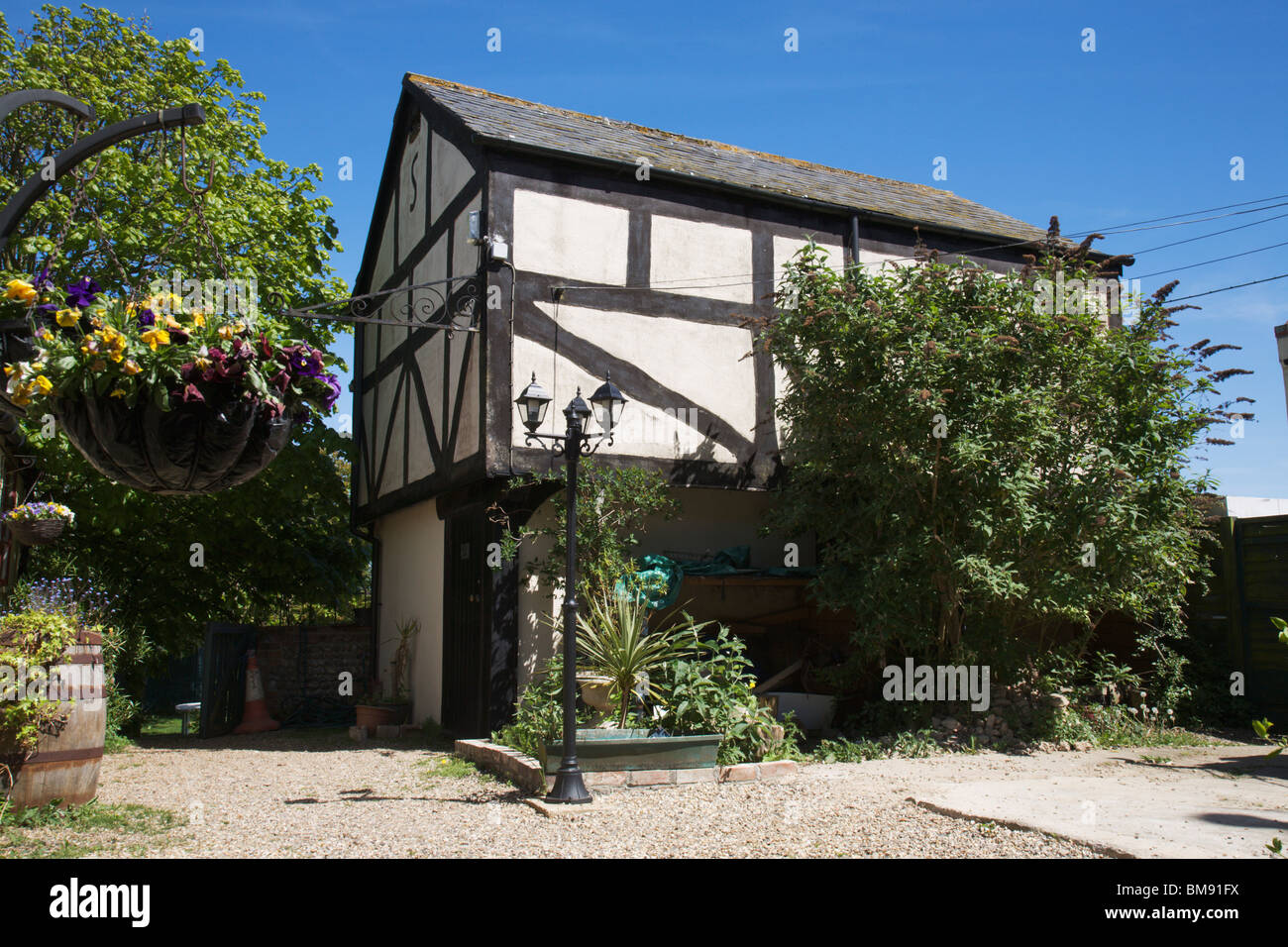 The old 'Signal Box' at 'The Hill House Inn', Happisburgh, Norfolk, England. Stock Photo