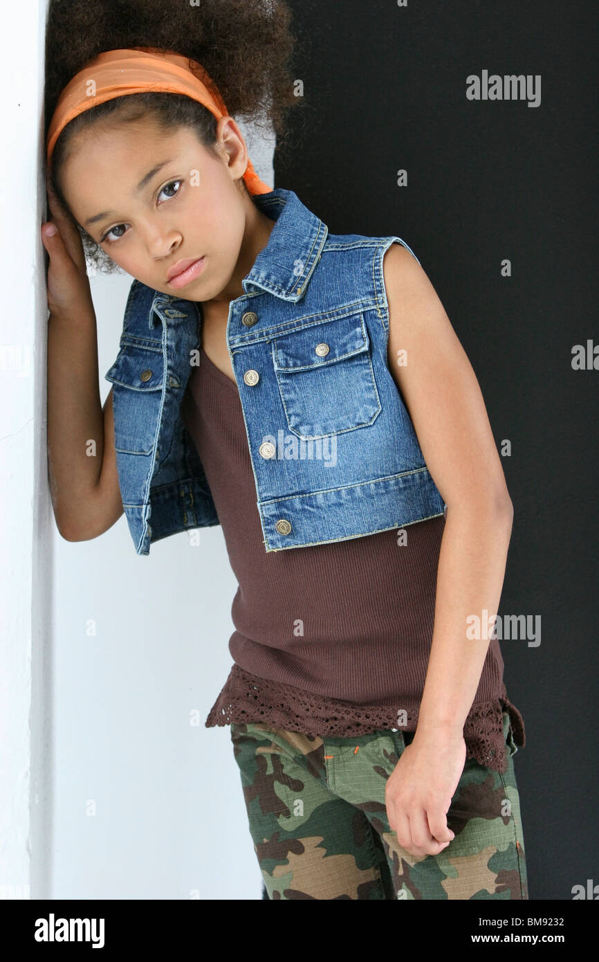 Young Girl In Urban Outfit Stock Photo Alamy