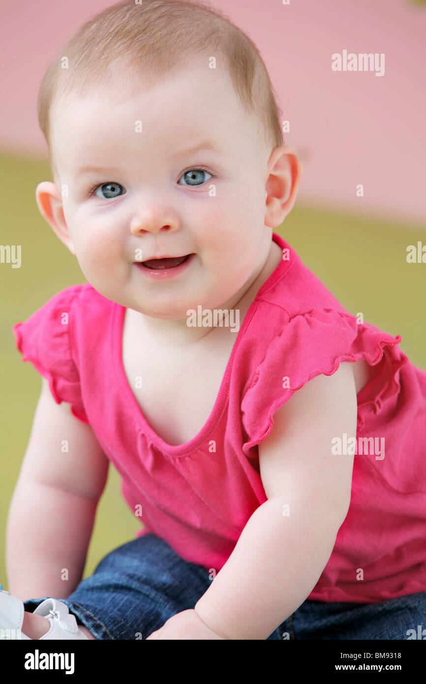 Portrait Of A Baby Girl Stock Photo - Alamy