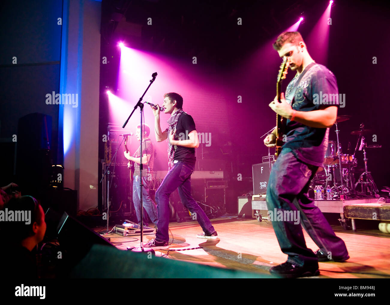 Rock band on stage Stock Photo