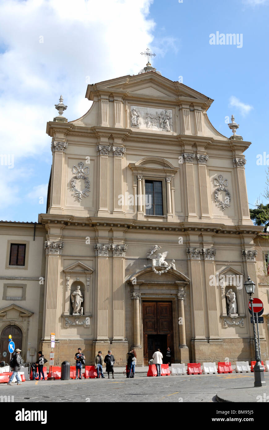 Chiesa di San Marco. The church dates back to the 13th century and Cosimo il Vecchio, also know as Cosimo the Elder, comissioned Stock Photo