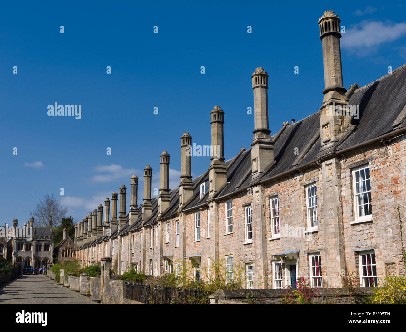 Vicars Close Wells Somerset Stock Photo
