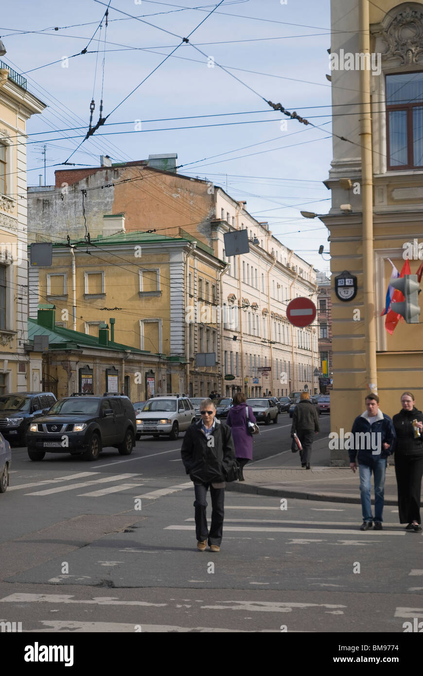 Malaya Morskaya street. Saint Petersburg, Russia Stock Photo