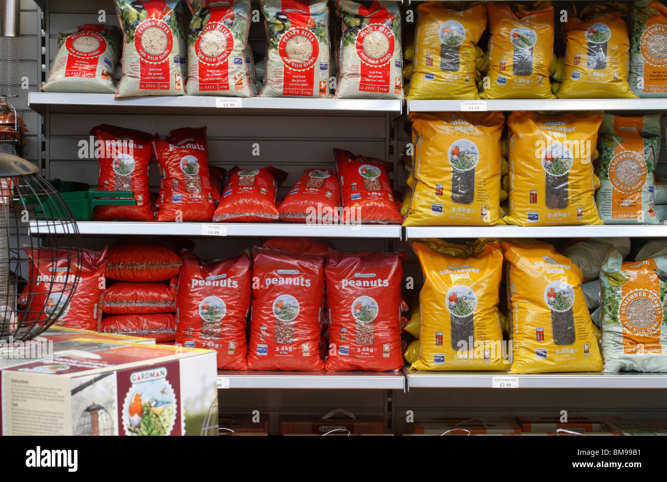 bird food, peanuts, peanut bites,sunflower seed, sunflower hearts Brookfields garden Centre