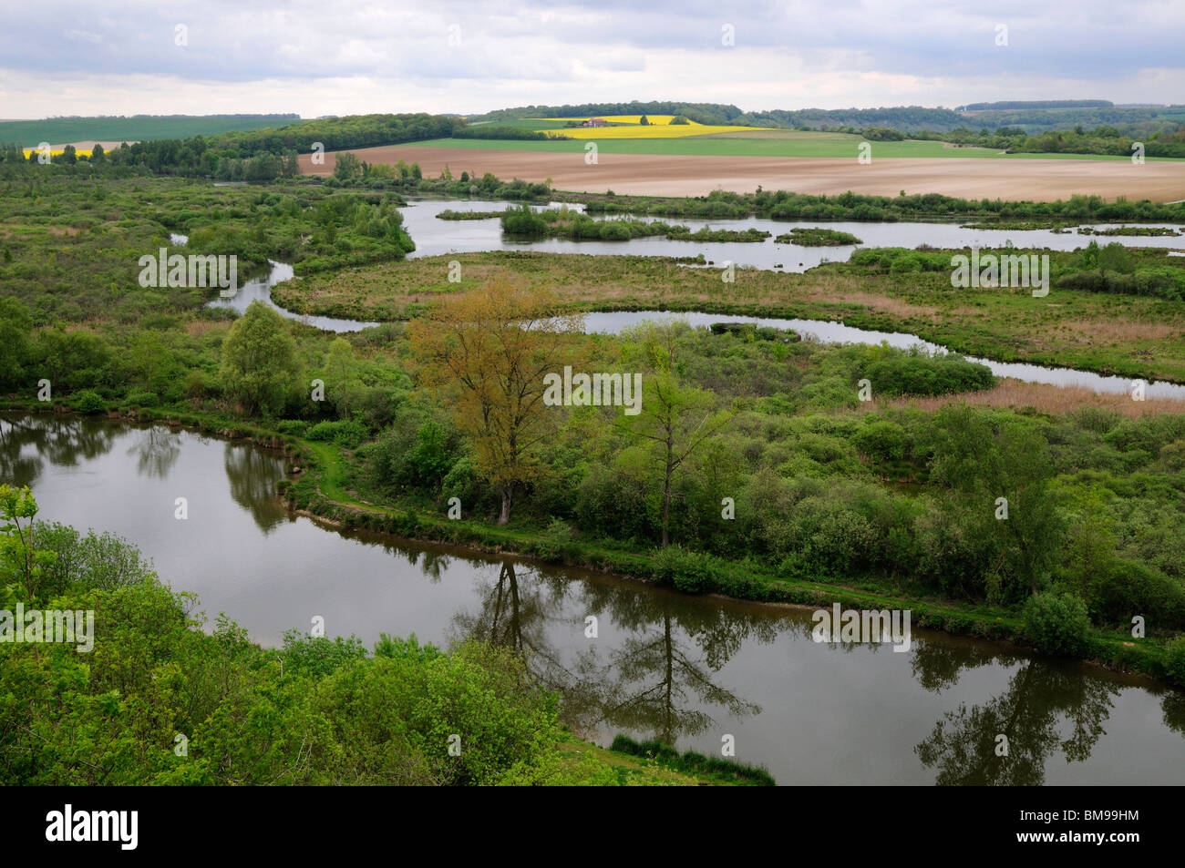 The Somme river at Vaux, France Stock Photo - Alamy