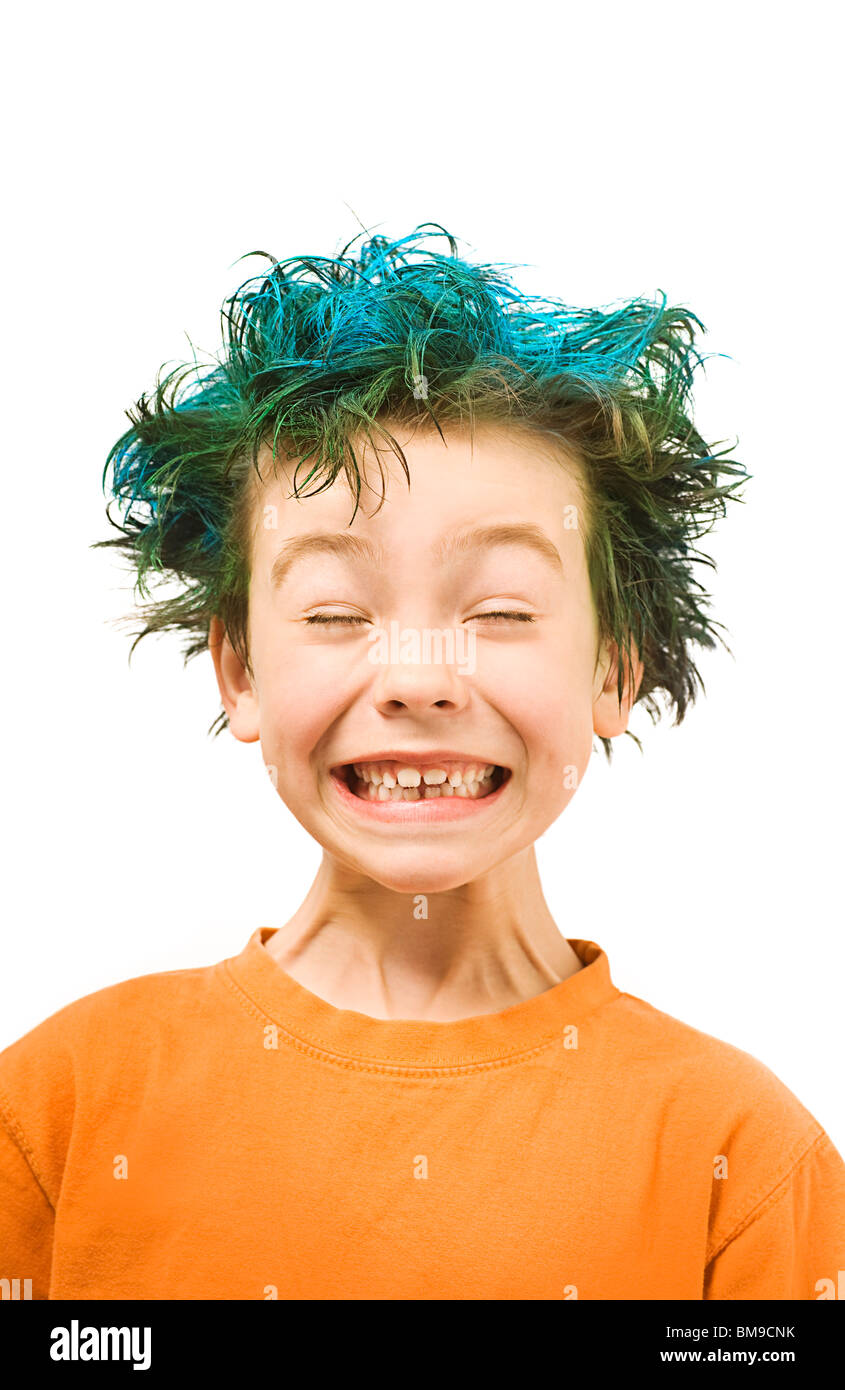 Child cut out spiky hair hires stock photography and images Alamy