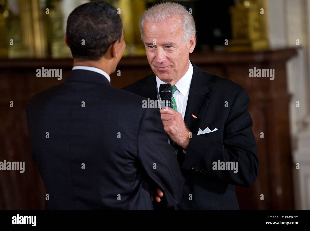President Barack Obama and Vice-President Joe Biden Stock Photo