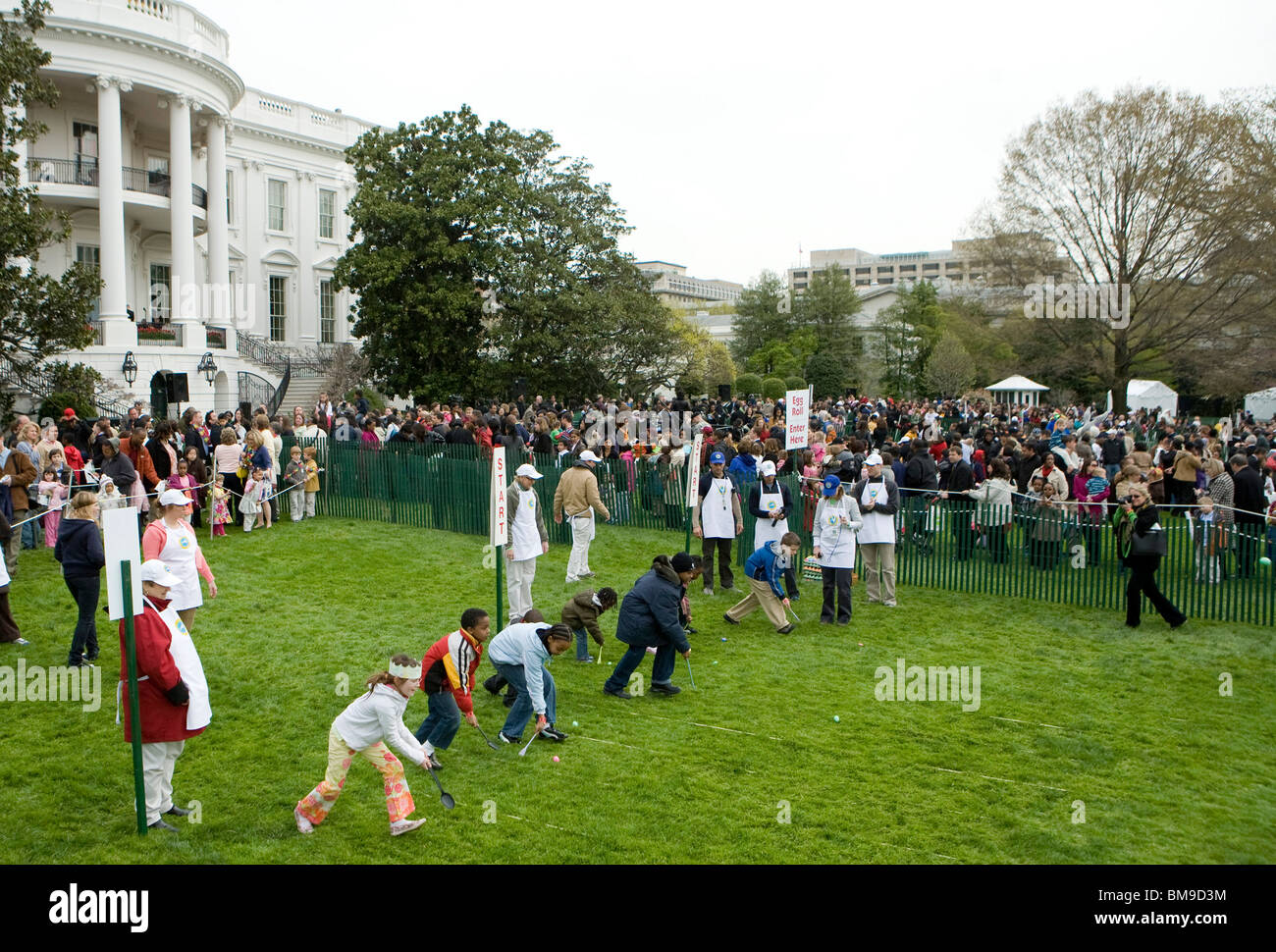The White House Easter Egg Roll. Stock Photo