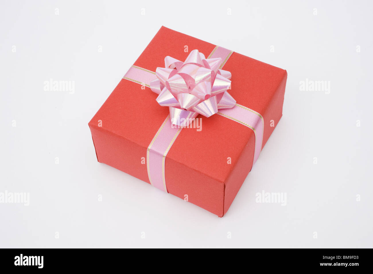 Gift box, white background Stock Photo