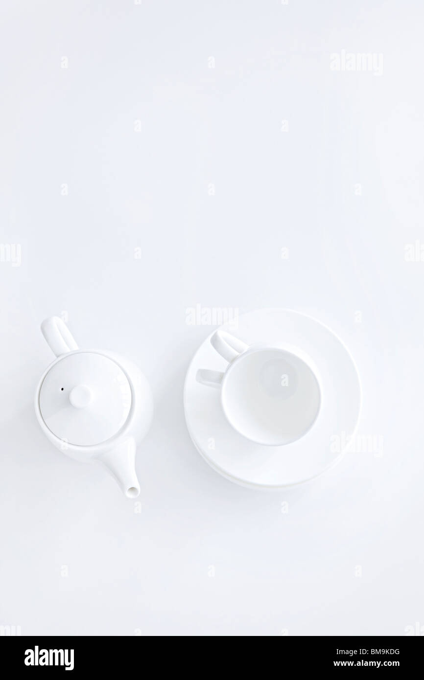 High angle tea setting hi-res stock photography and images - Alamy