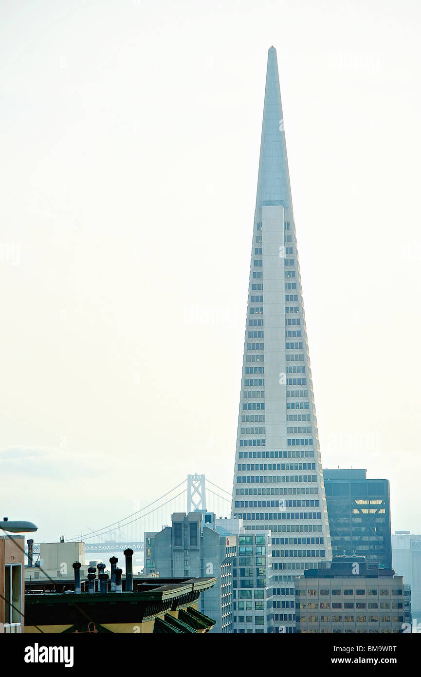 Transamerica Pyramid, San Francisco designed by William Pereira Stock