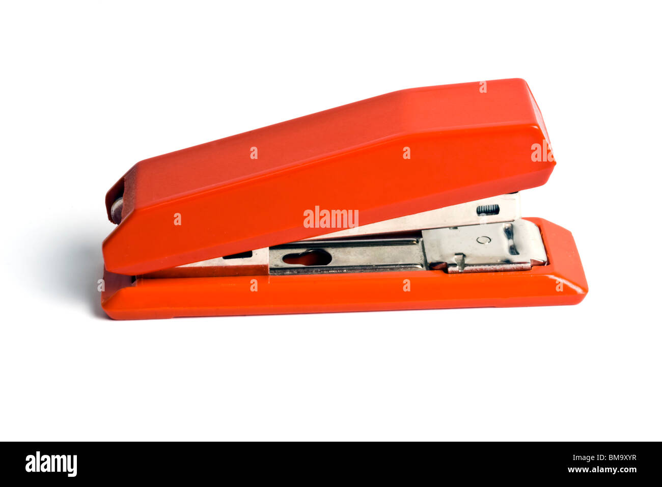 Red Stapler isolated on white background Stock Photo Alamy